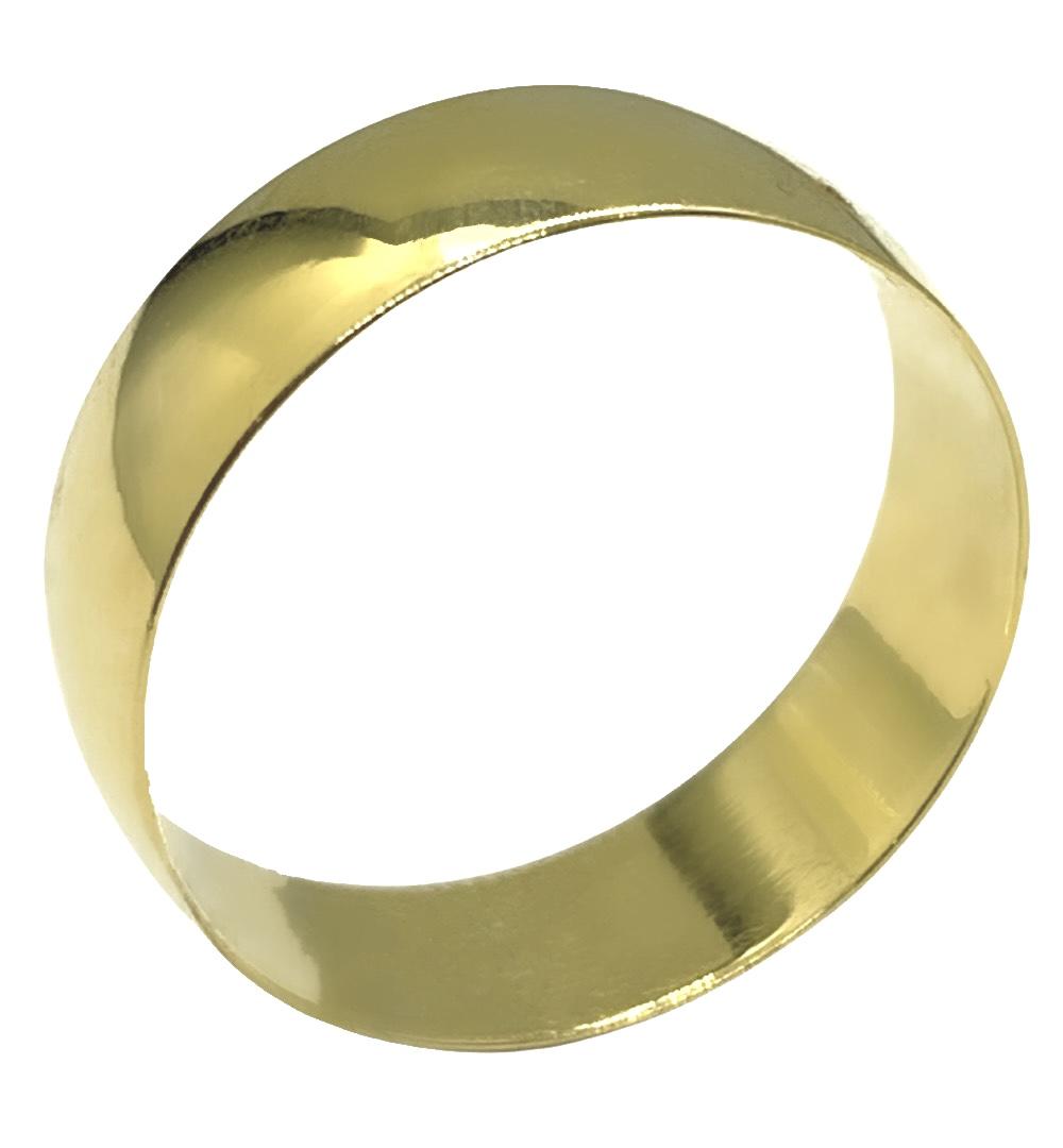 Aliança Casamento Ouro Tradicional 18k Unidade 6,00mm X 0,65mm