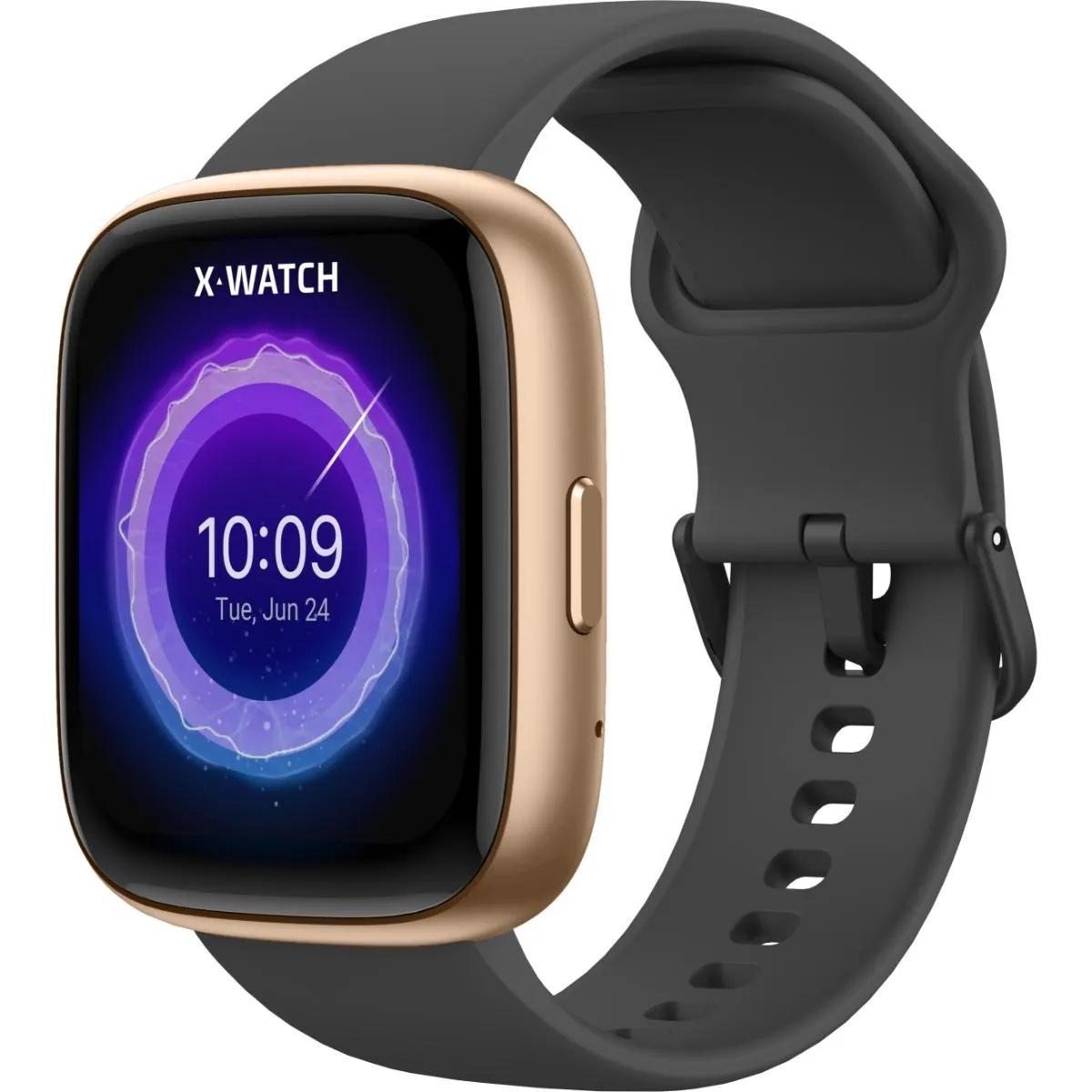 Relógio X-Watch Smartwatch Dourado XSWUQPI004A