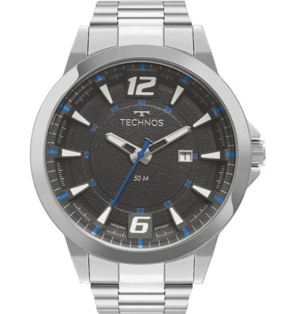 Relógio Masculino Technos Racer Prata 2117LCYS/1A