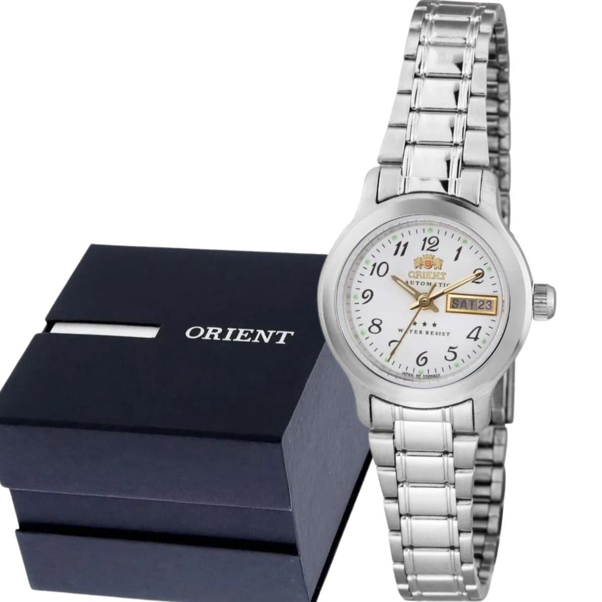 Relógio Feminino Orient Automático Prata 559WA6NHB2SX