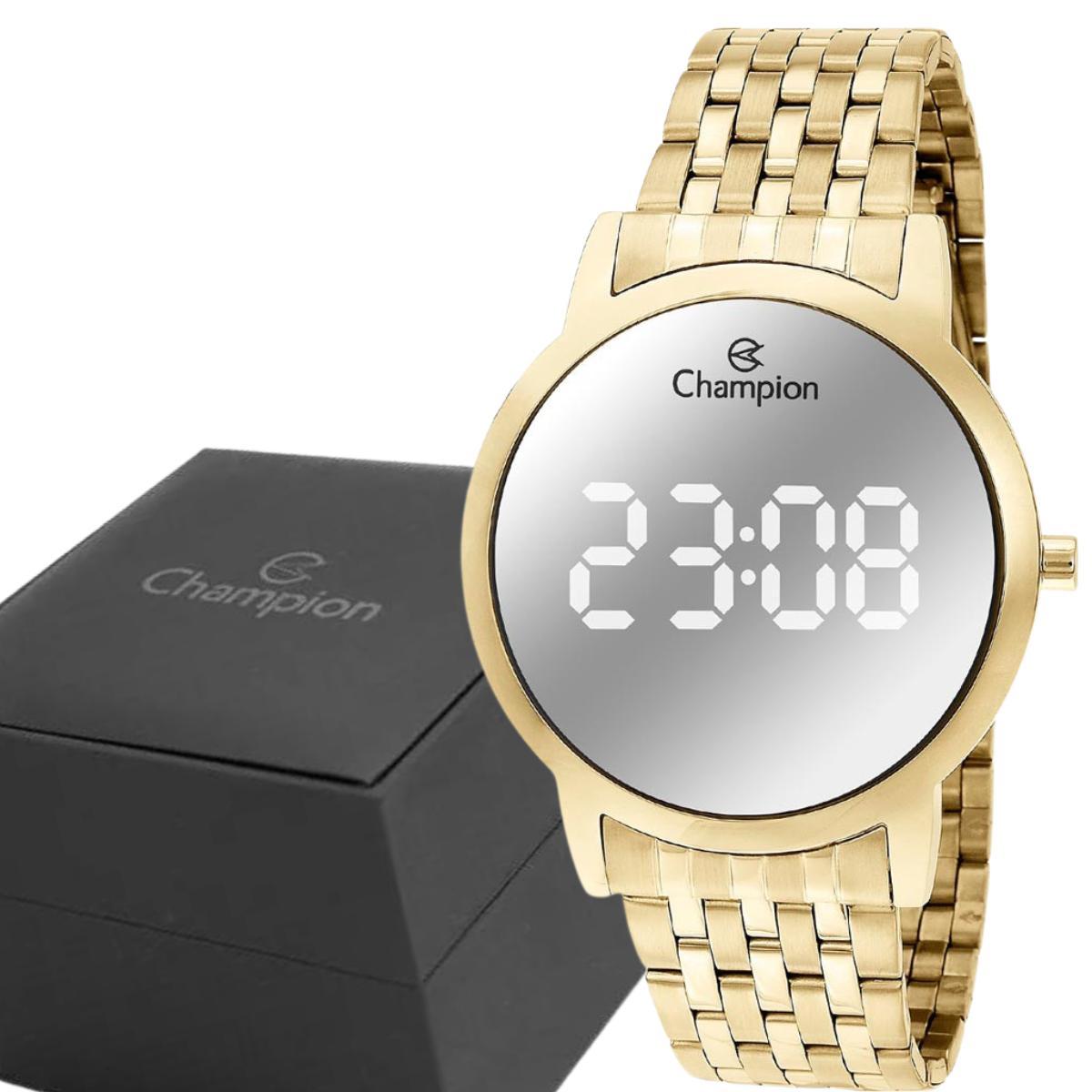 Relógio Feminino Champion Digital Dourado CH40099B