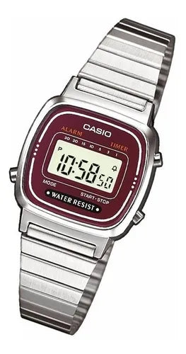 Relógio Casio Vintage Prata LA670WA-4