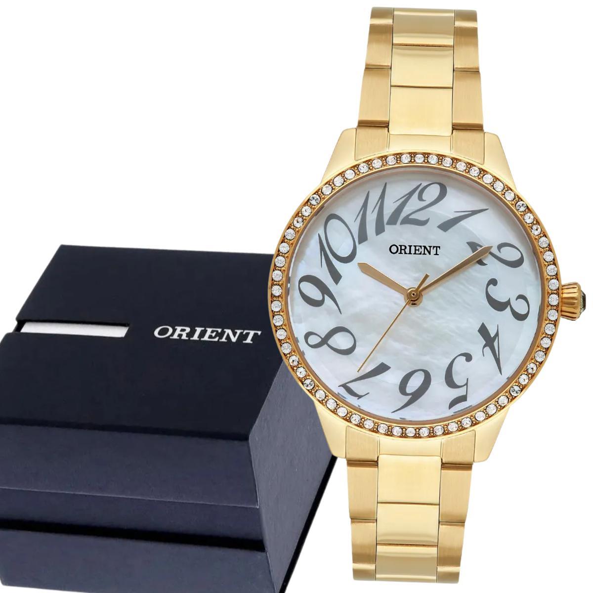Relógio Feminino Orient Dourado Cravejado FGSS0169B2KX
