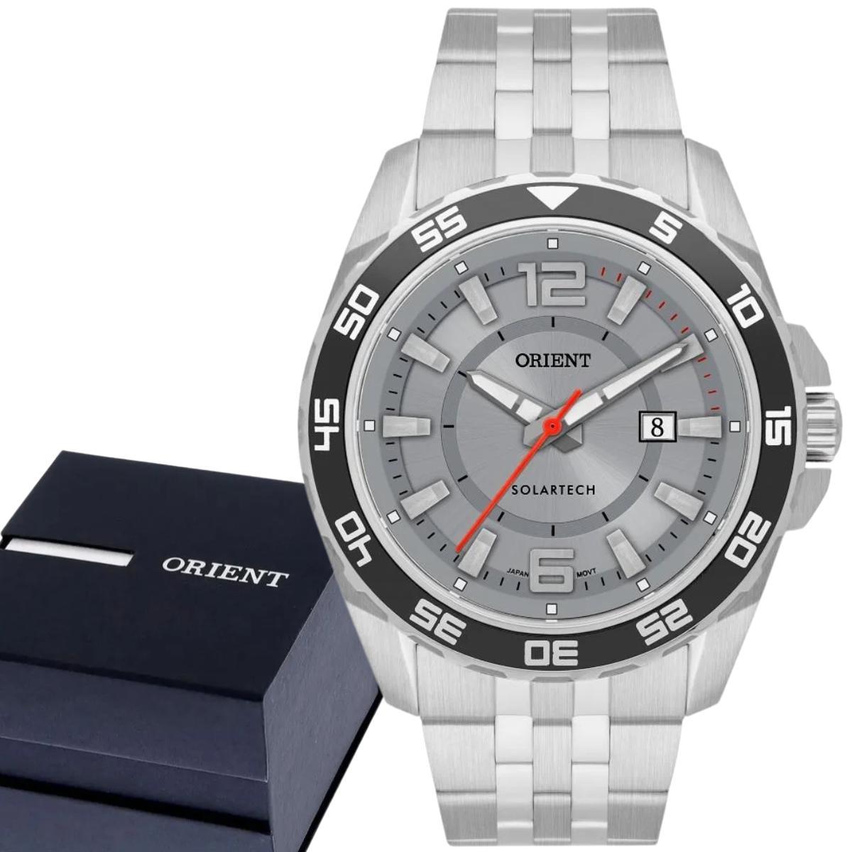 Relógio Masculino Orient Analógico Prata MBSS1490S2SX