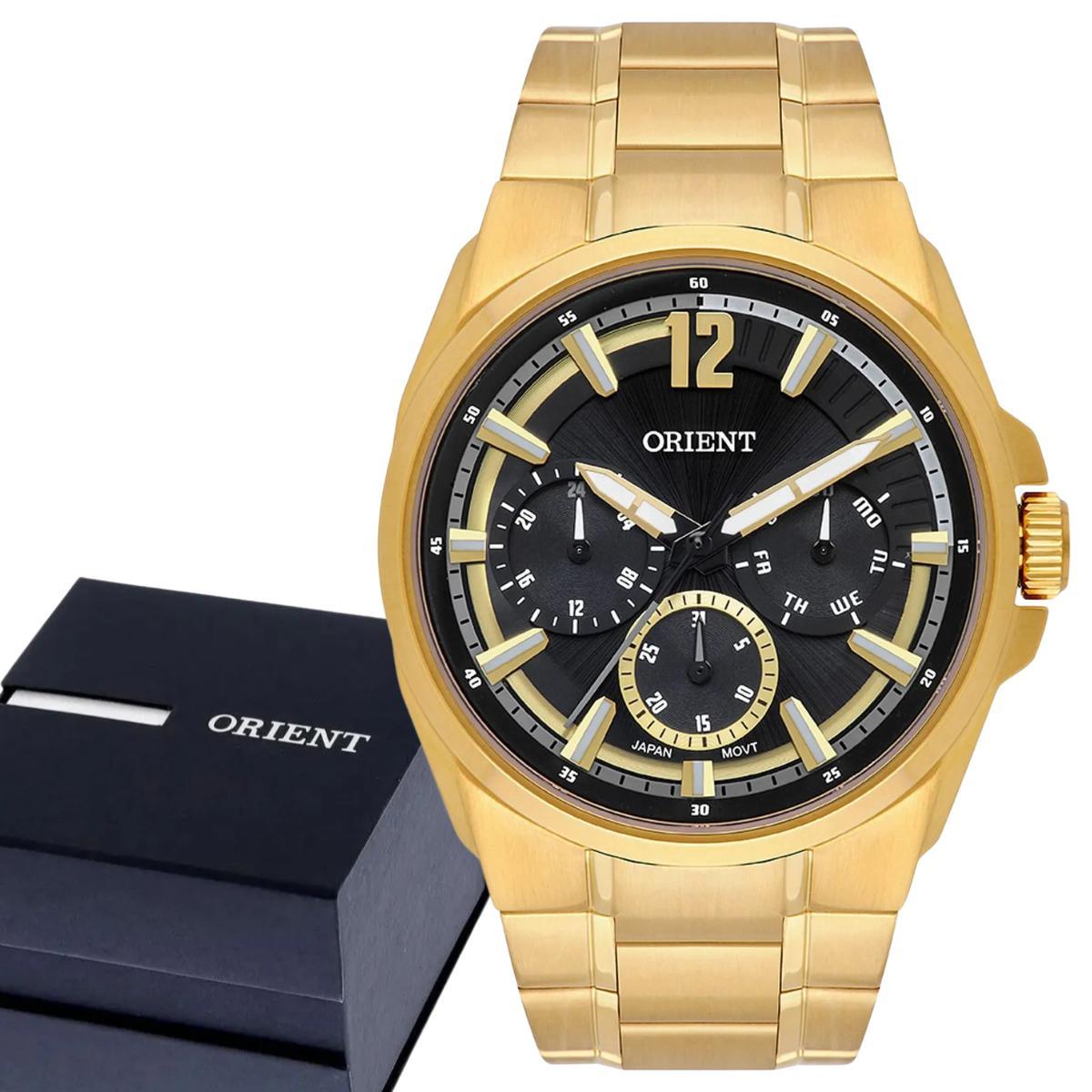 Relogio Masculino Orient Dourado MGSSM037P2KX