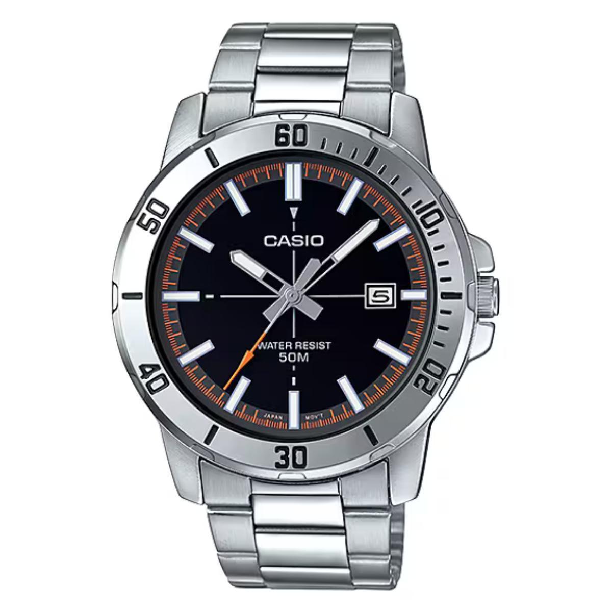 Relógio Casio Masculino Prata Analógico