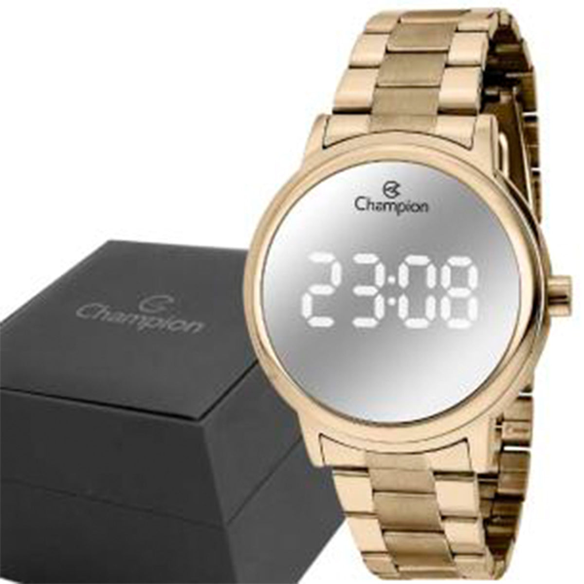 Relógio Feminino Champion Digital Dourado CH40115B