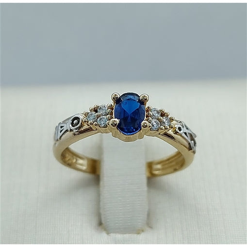 Anel de Formatura Educaçao Artistica com Zirconia Ouro 18k