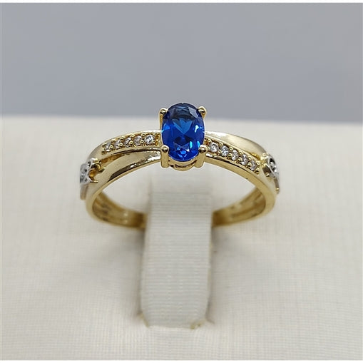 Anel de Formatura Educação Artistica com Zirconia Ouro 18k