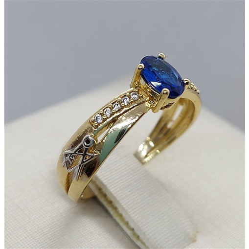 Anel de Formatura Educação Artistica com Zirconia Ouro 18k