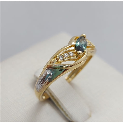 Anel de Formatura Enfermagem Ouro 18k com Zircônia