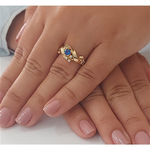 Anel de Formatura Geografia com Zirconia Ouro 18k
